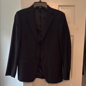 Calvin Klein Black Sport Coat Classic Tailored Blazer